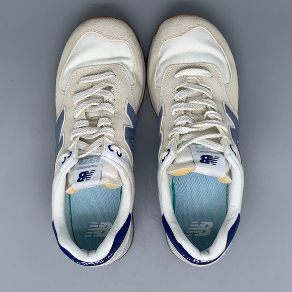 New‎ Balance 574 Linen/Indigo Running Shoes WL574CBL Women’s Sz 8 - Picture 4 of 10